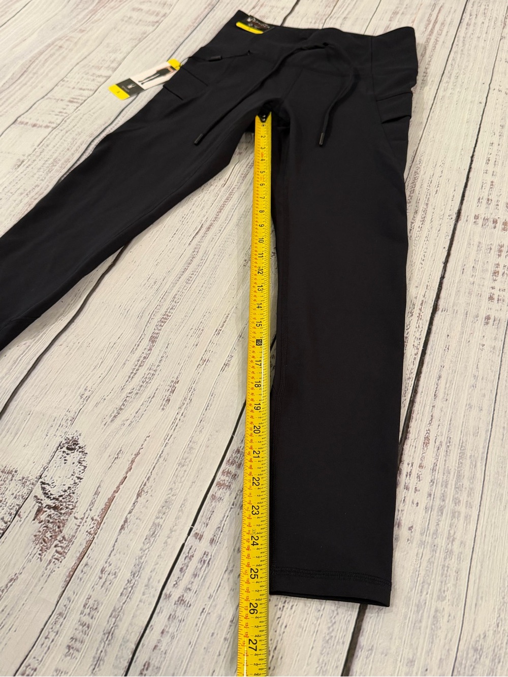 NWT Spyder Women Black High Rise Stretch Workout Legging Size Small Pockets - Picture 5 of 7